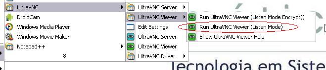 Localizando o atalho correto no Ultra NVC